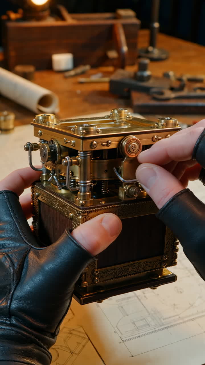 Scatola meccanica Steampunk