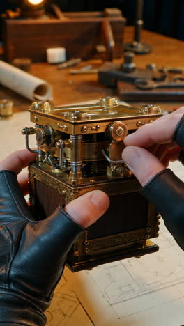 steampunk mechanical box