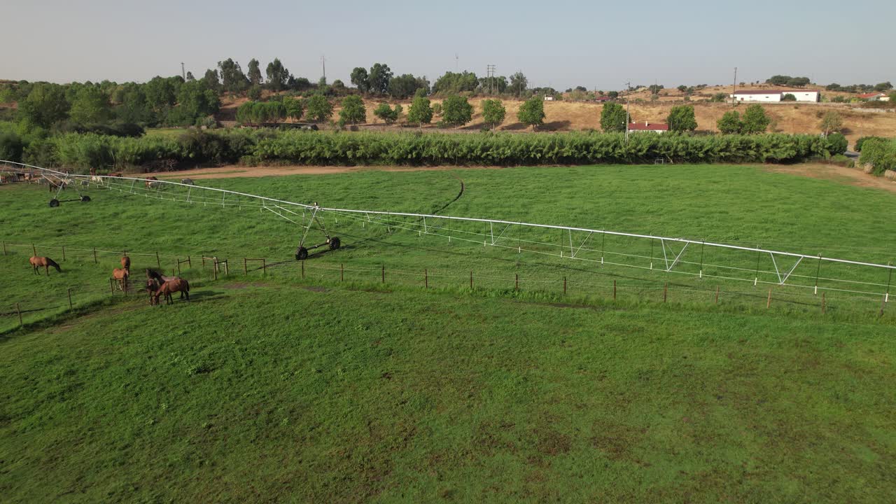 sistema de riego en tierras agrícolas