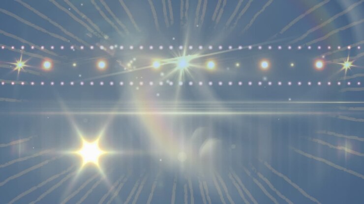 Animation of stage over light spots