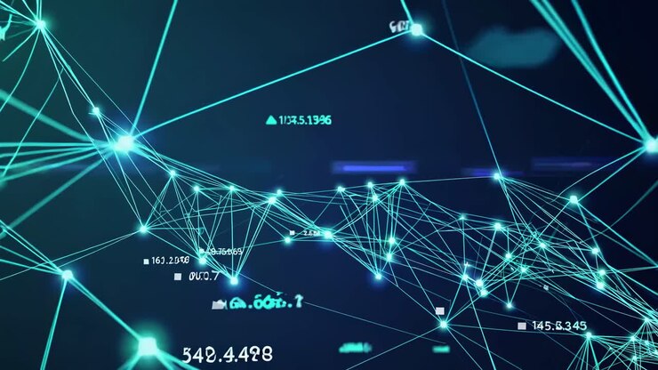 Futuristic video concept with a digital network theme