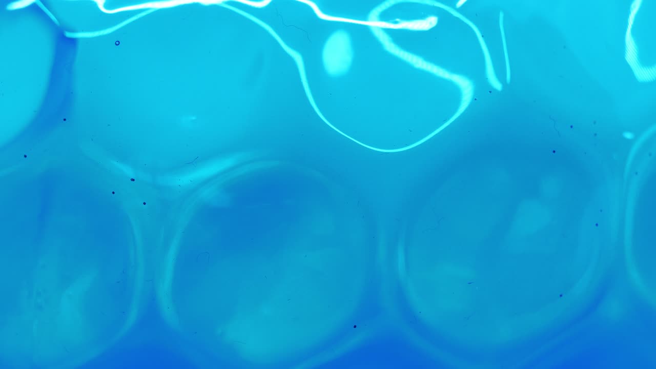 patrón de panal azul textura de vidrio bucle de fondo giratorio