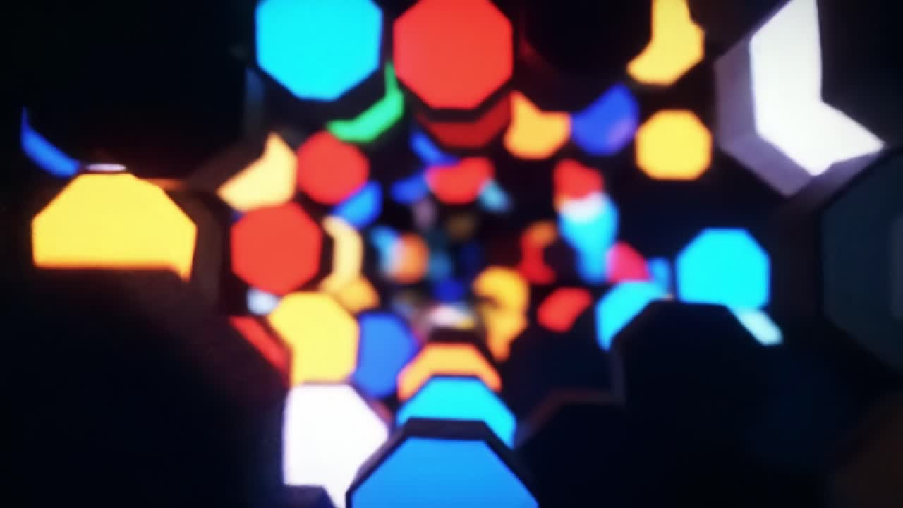 túnel hexagonal abstracto