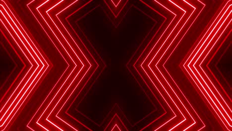patrón geométrico de neón rojo