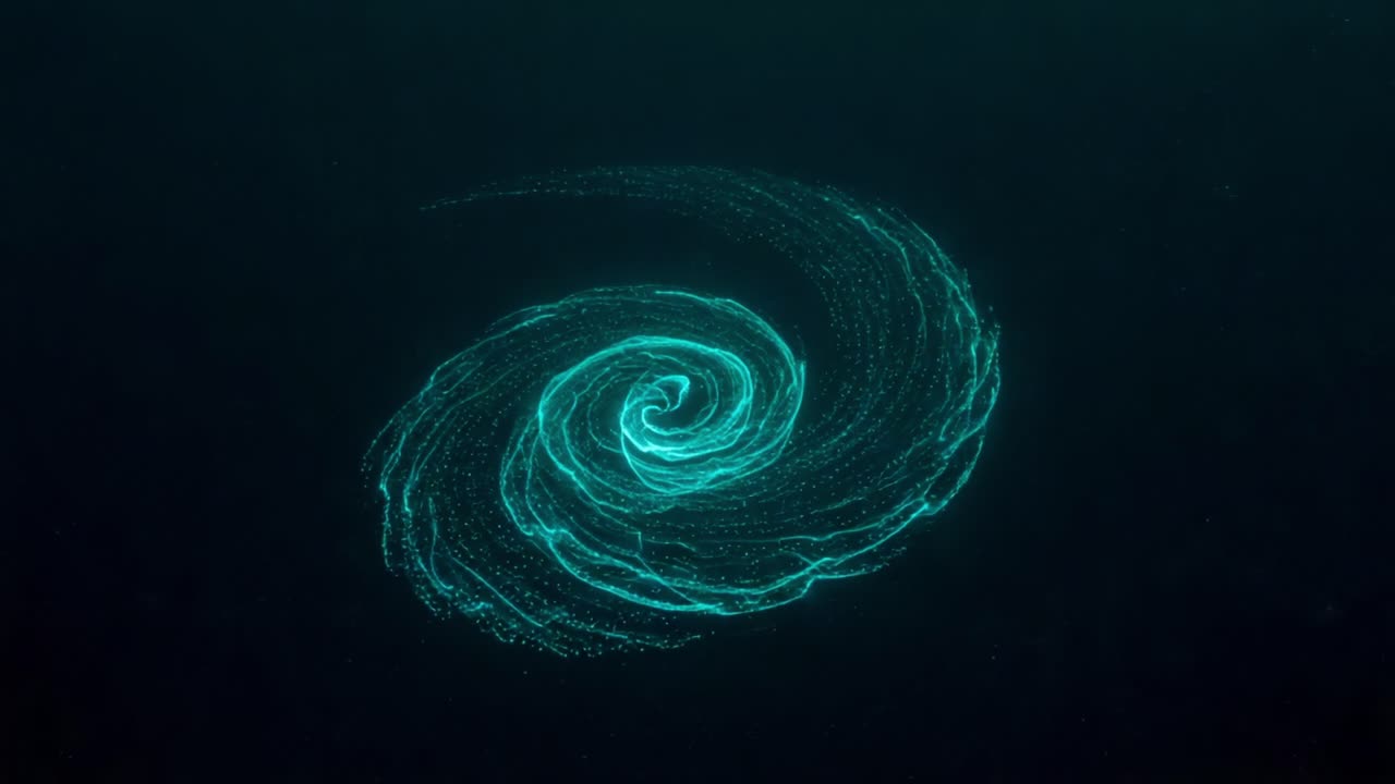 A Captivating Visualization of a Cosmic Spiral, Showcasing the Elegance and Fluidity of Motion in a Hypothetical Galactic Formation