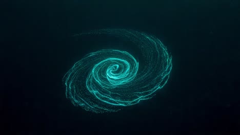 a captivating visualization of a cosmic spiral, showcasing the elegance and fluidity of motion in a hypothetical galactic formation