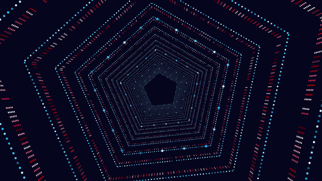 patrones hexagonales vibrantes en un fondo oscuro