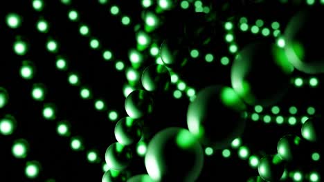 esferas verdes abstractas de fondo