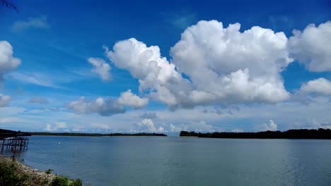 beautiful telaga air fishing village,borneo,malaysia