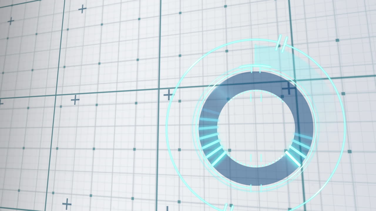 ⁇ 색 배경에 연결 네트워크를 통해 범위 스캐닝의 애니메이션