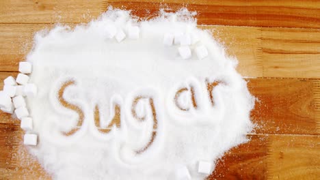 Sugar-written-on-sugar-powder