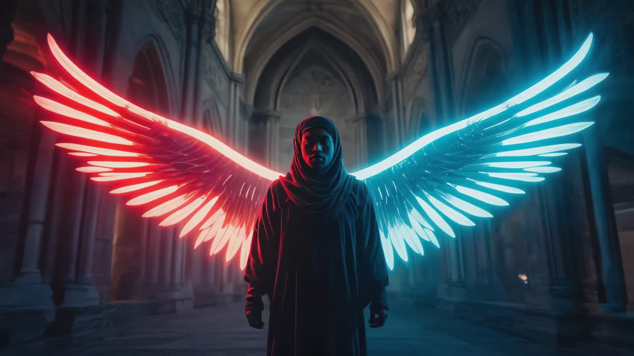 An Angel in a Gothic Cathedral
