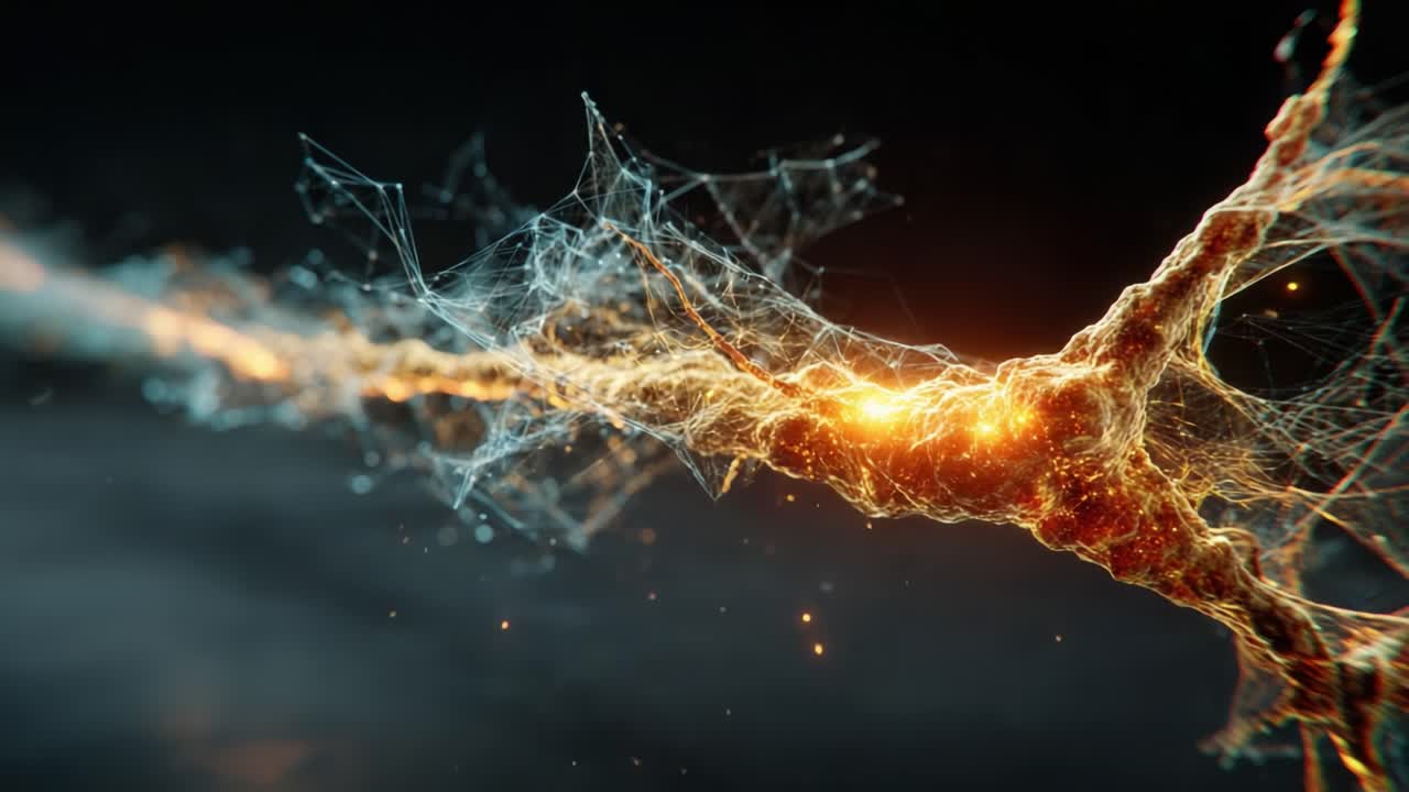 A Dynamic Visualization of Energy Flow in Abstract Neural Networks Representing the Interconnectedness of Information and Processes in a Digital Realm