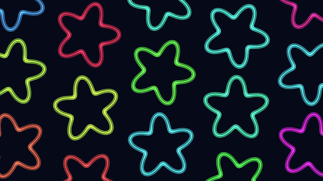 patrón de estrella de color neón vibrante fondo sin costuras para el diseño