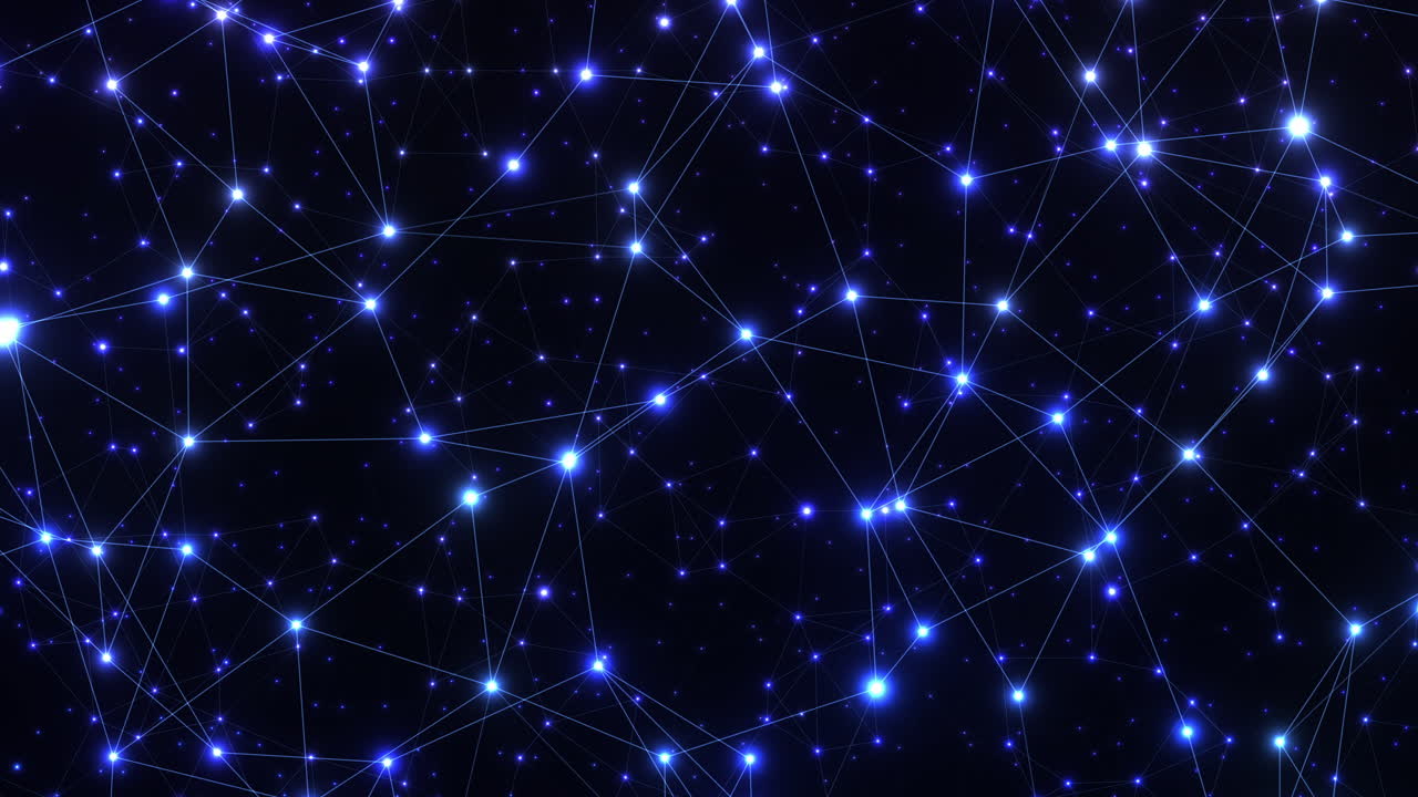 volando en el espacio exterior. animación sin costuras en bucle.