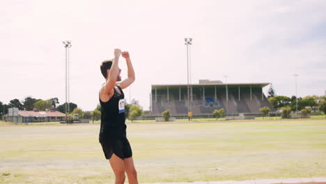 Carrera-Ganadora-Del-Atleta-En-Forma