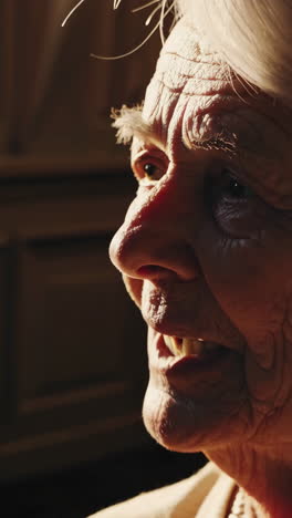 retrato de una mujer anciana