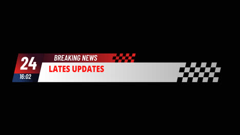 motion graphic of breaking news banners design