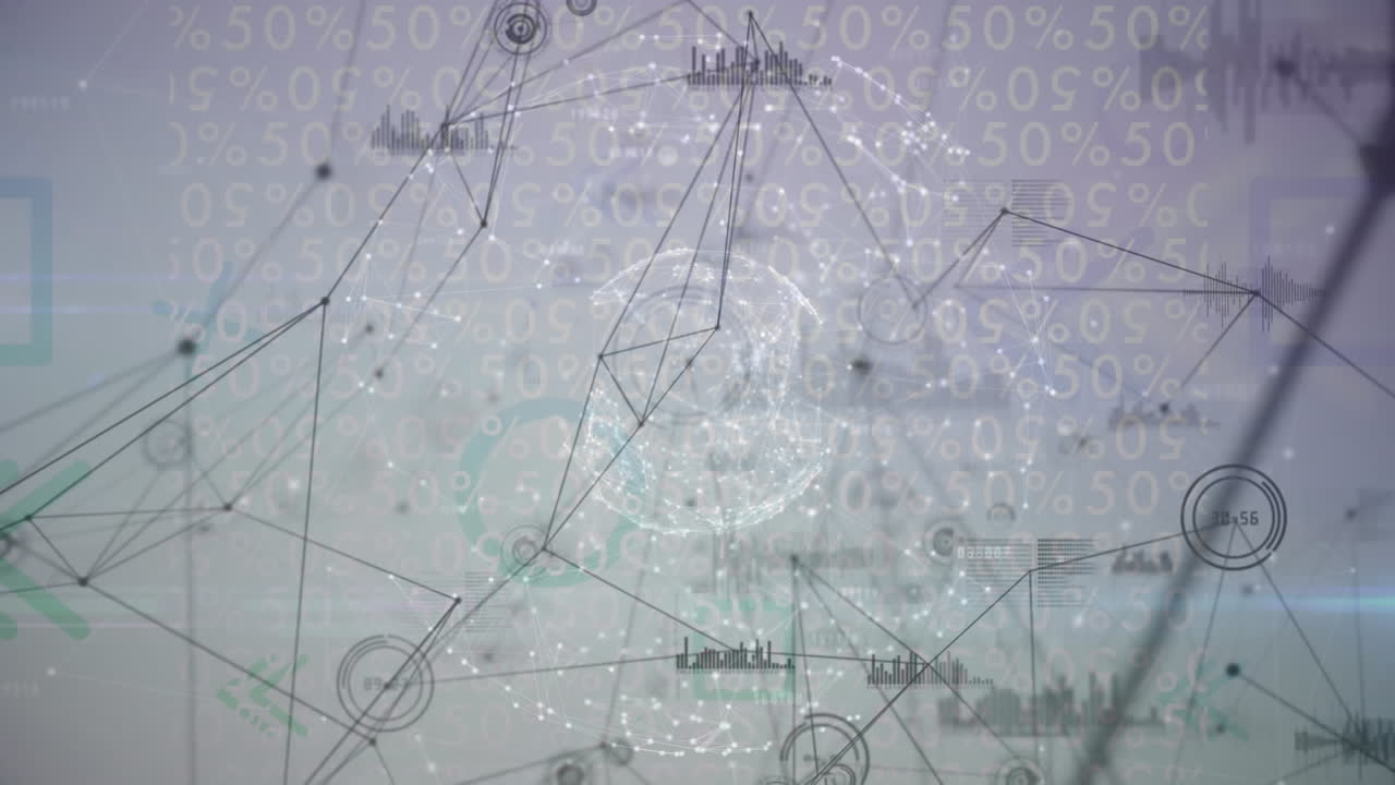 animación del procesamiento de codificación binaria a través de una red de conexiones