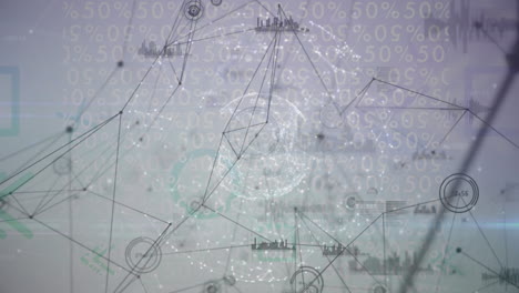 animation of binary coding processing over network of connections