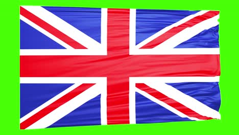 - el reino unido ondeando la bandera - 1920x1080 - en pantalla verde