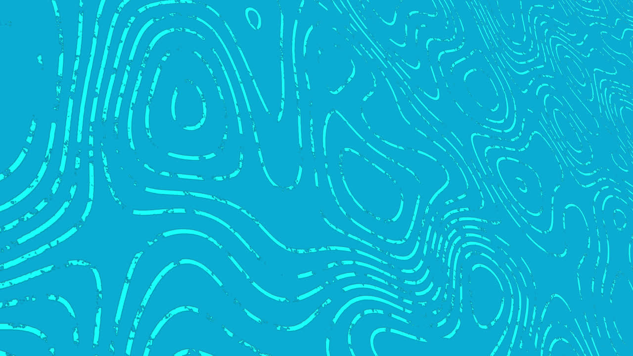 Animation of light blue waves moving on blue background