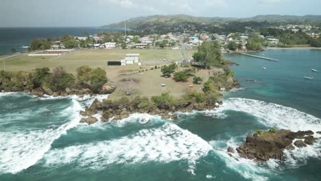 Fort-James-Luftbild-Historisches-Fort-Auf-Der-Karibischen-Insel-Tobago