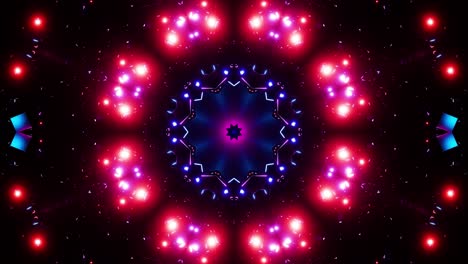 abstract colorful kaleidoscope ornament pattern loop 4k visuals