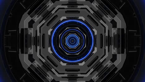 corredor de fondo del club nocturno de bucle abstracto azul