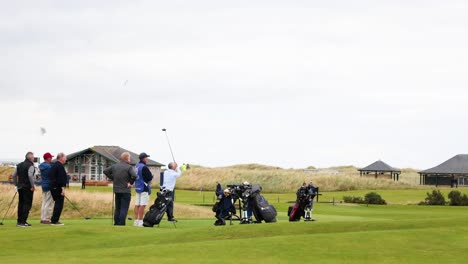 golfers enjoying a game at st andrews