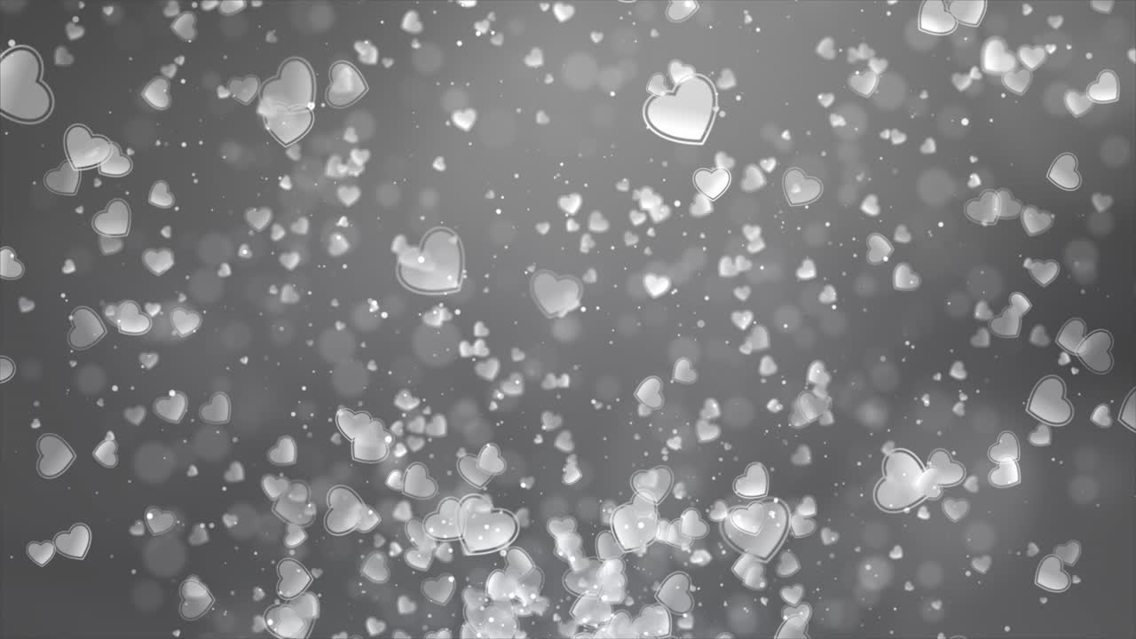 Abstract Gray Hearts Background