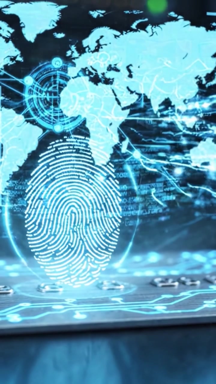 Exploring the Intersection of Digital Identity and Global Connectivity: A Visual Journey through Technology's Impact on Personal Security and Data Management