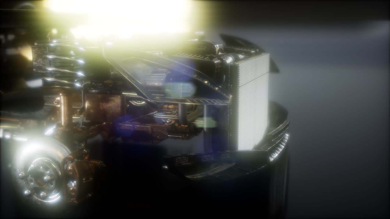 motor y otras partes visibles en el coche