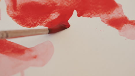 Detail-Of-A-Brush-Painting-Red-Watercolors-5