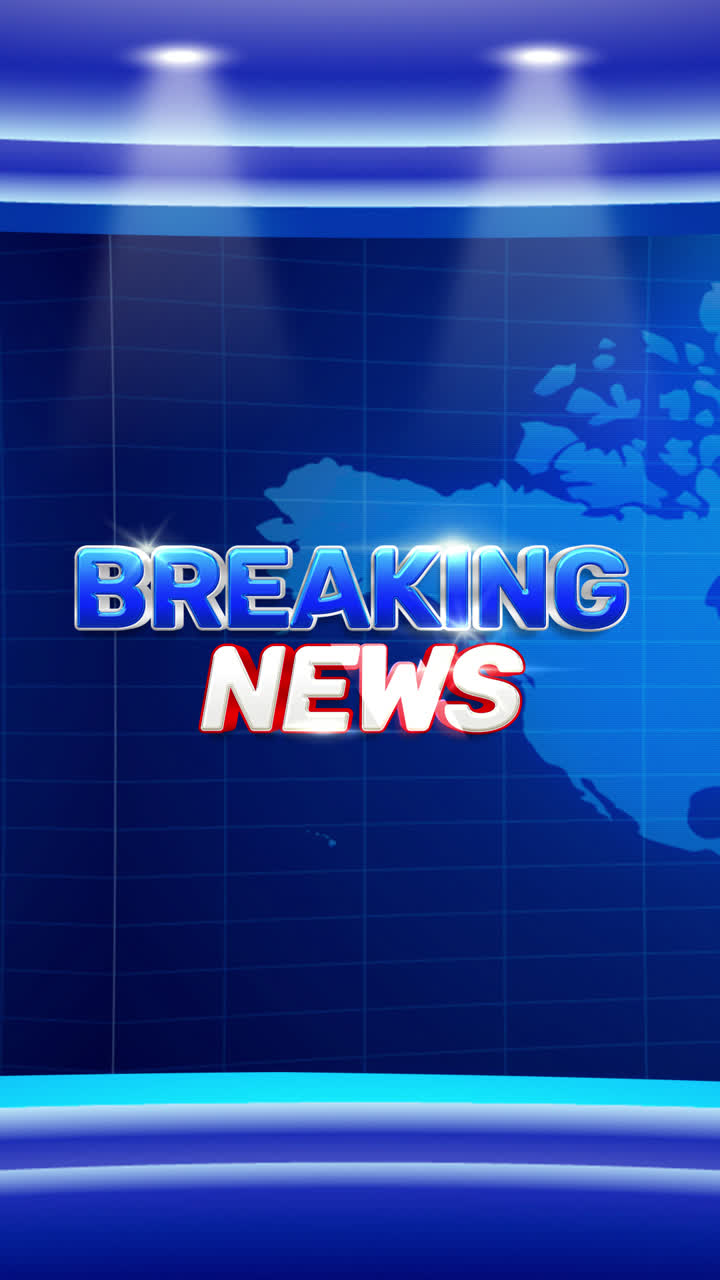Breaking News Broadcast Studio Background
