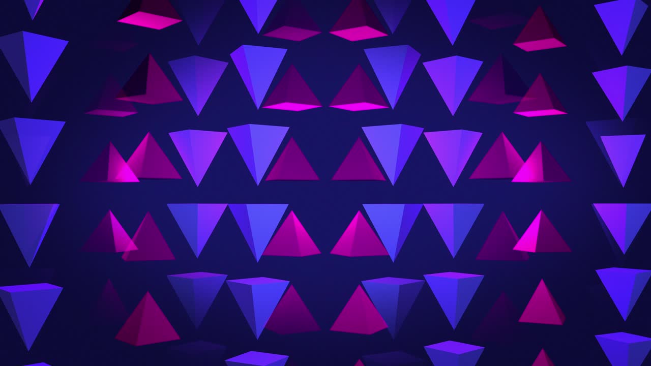 representación de fondo 3d abstracta de las formas geométricas de las pirámides.