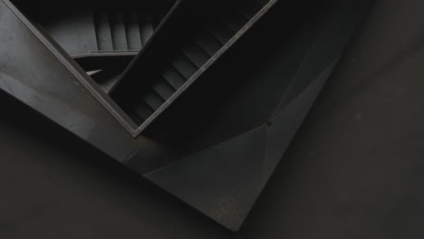 abstract, geometric steel stairway
