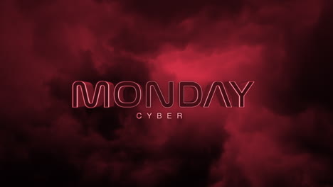 Dunkler-Reiz:-Monochromer-Cyber-Monday-Text-Auf-Farbverlauf