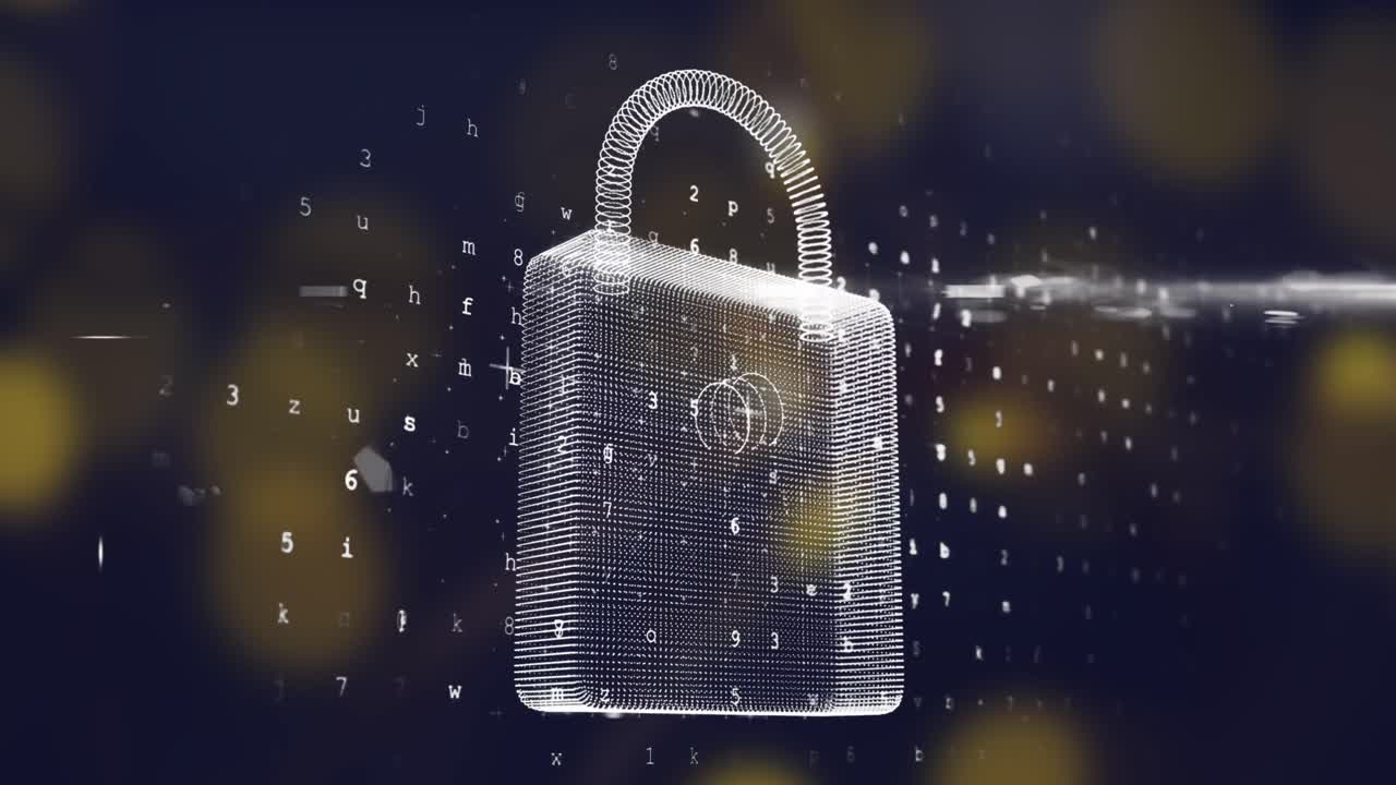 숫자 4k를 가진 디지털 잠금