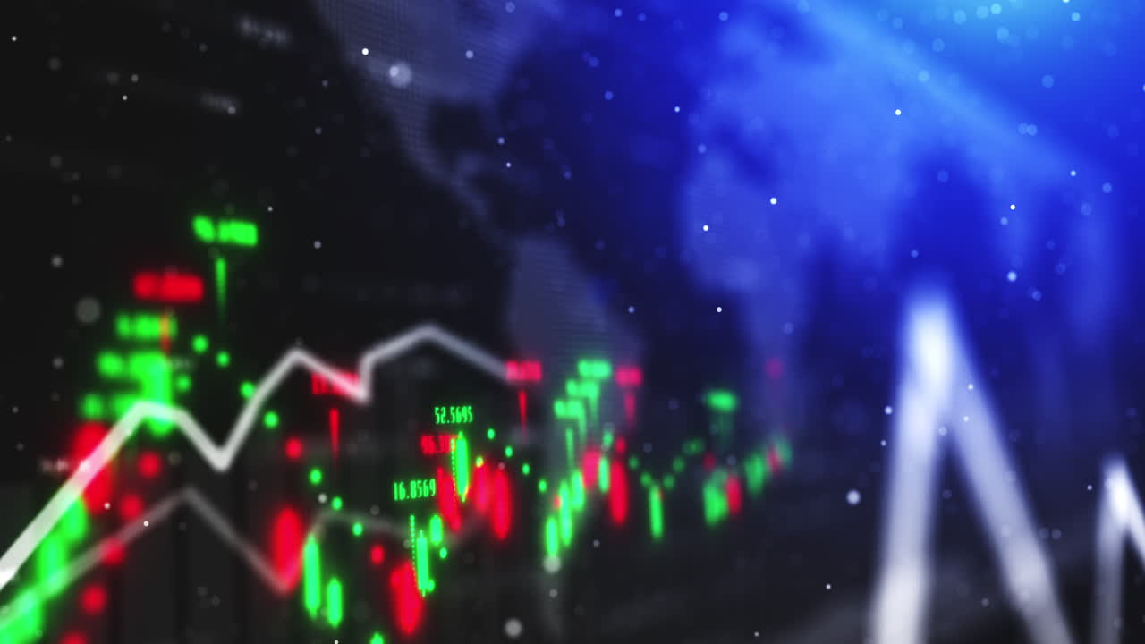 gráficos de inversión, mercado de valores mundial