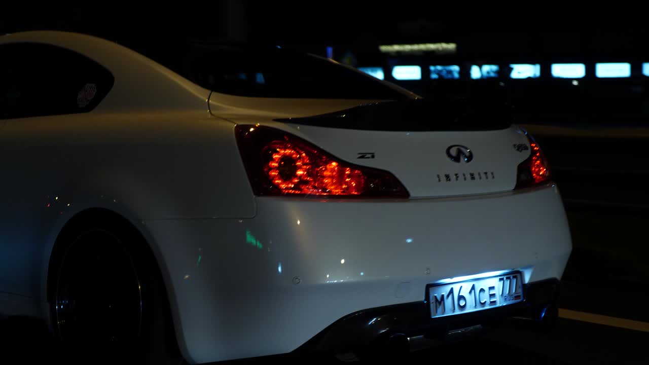 Infiniti G37 at night