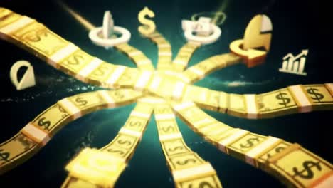 spinning money spiral