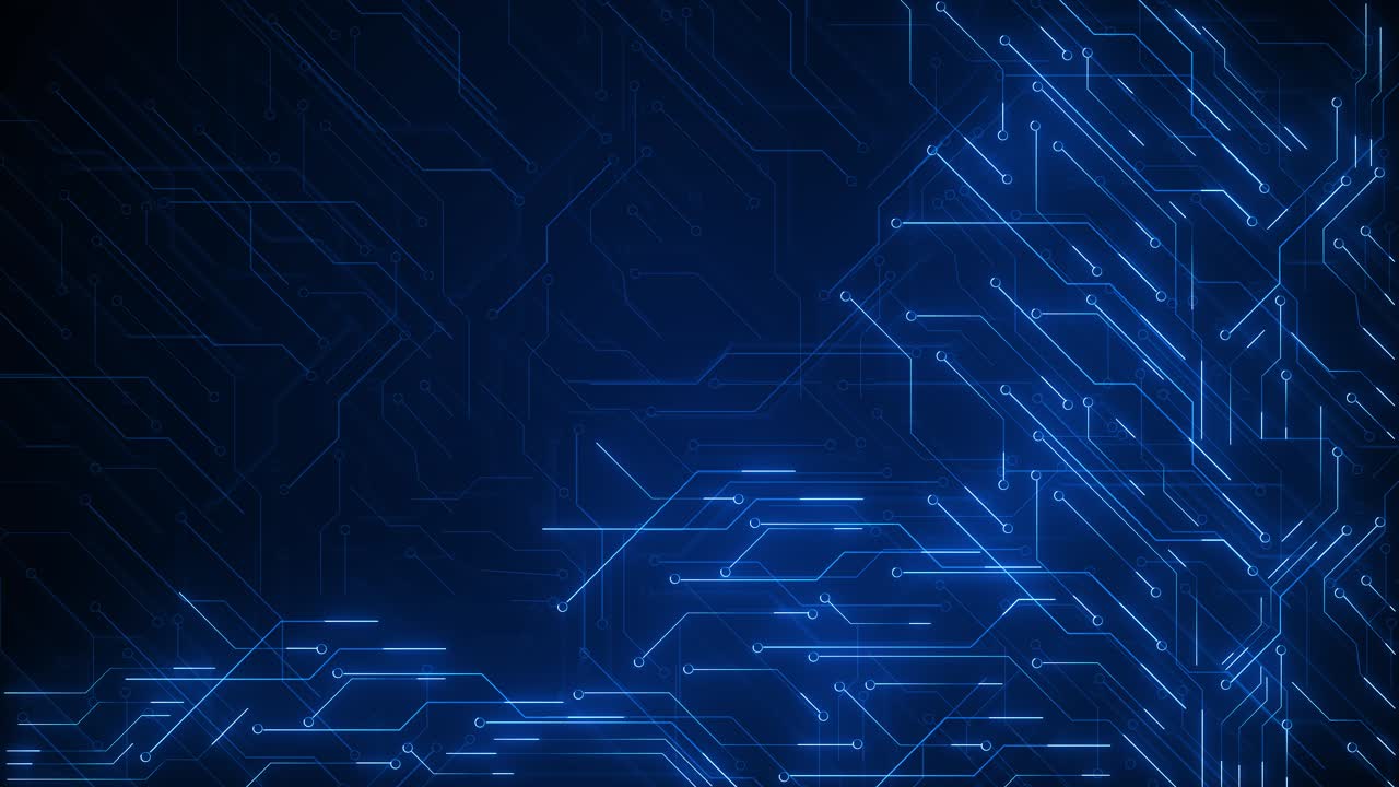 Abstract ai innovation background polygonal microchip ai chip technology electronic circuit board