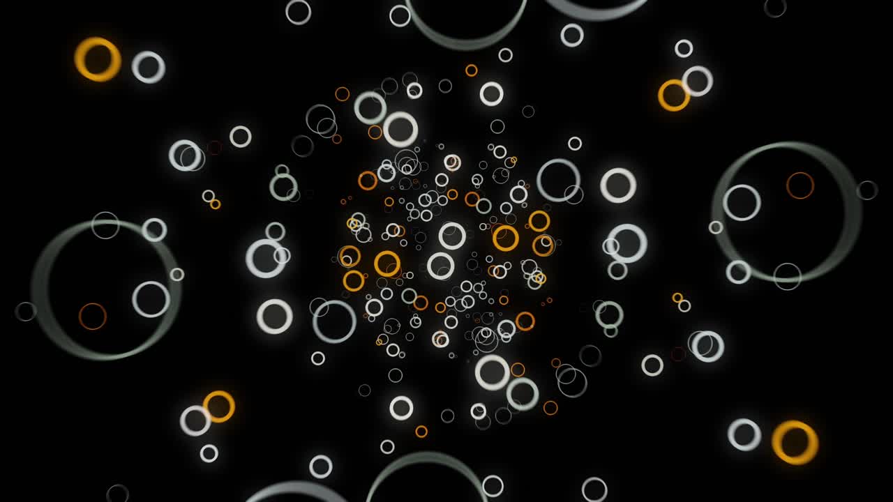 Fondo abstracto círculos brillantes