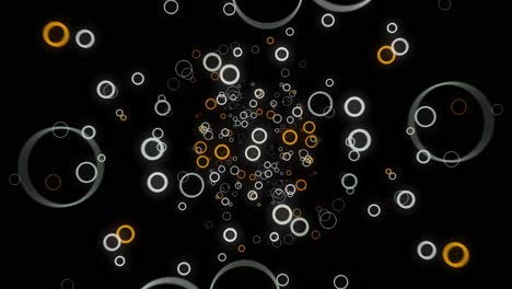 fondo de círculos brillantes abstractos
