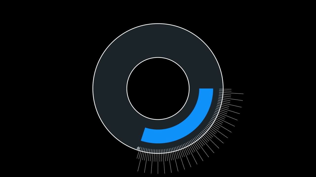 4k animation shows loading progress