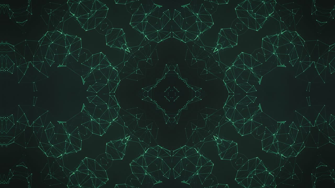 녹색 프랙탈 기하학적 원형 만달라 패턴, 연속, 확장, 곱 ⁇