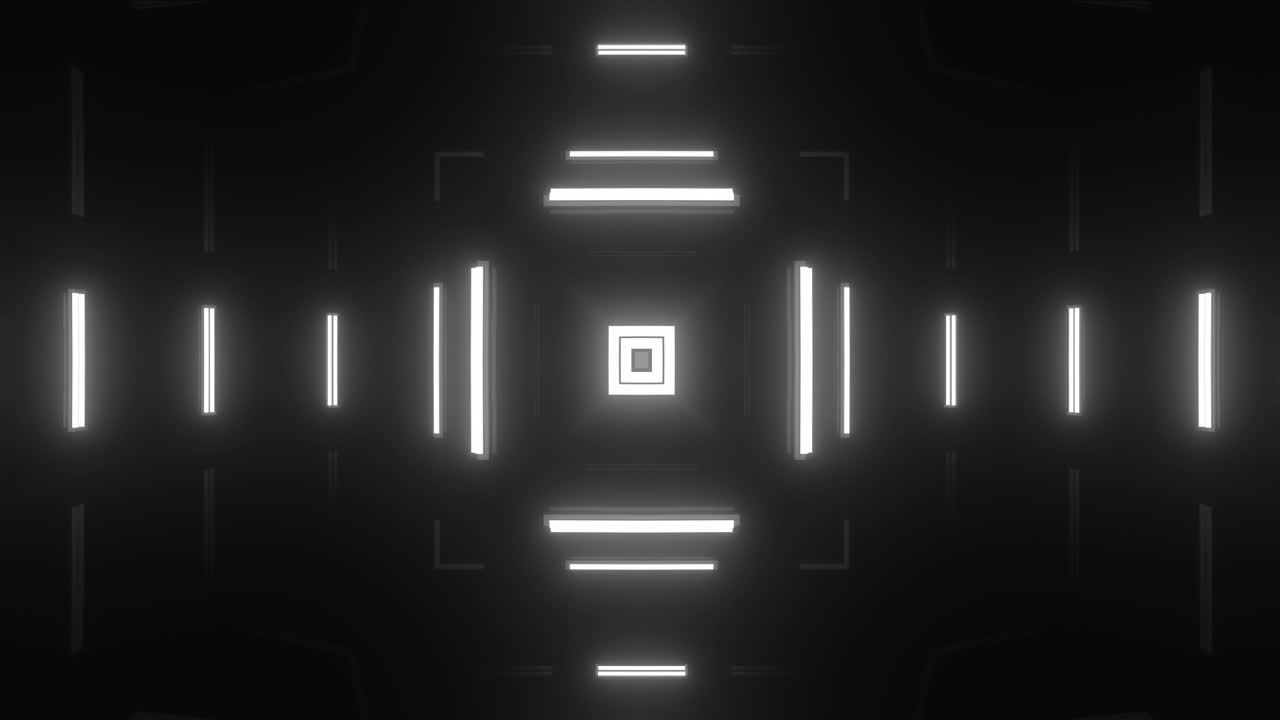 el túnel de neón futurista