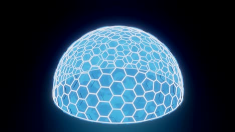 sci- fi futuristic of sphere hologram digital technology, 3d rendering