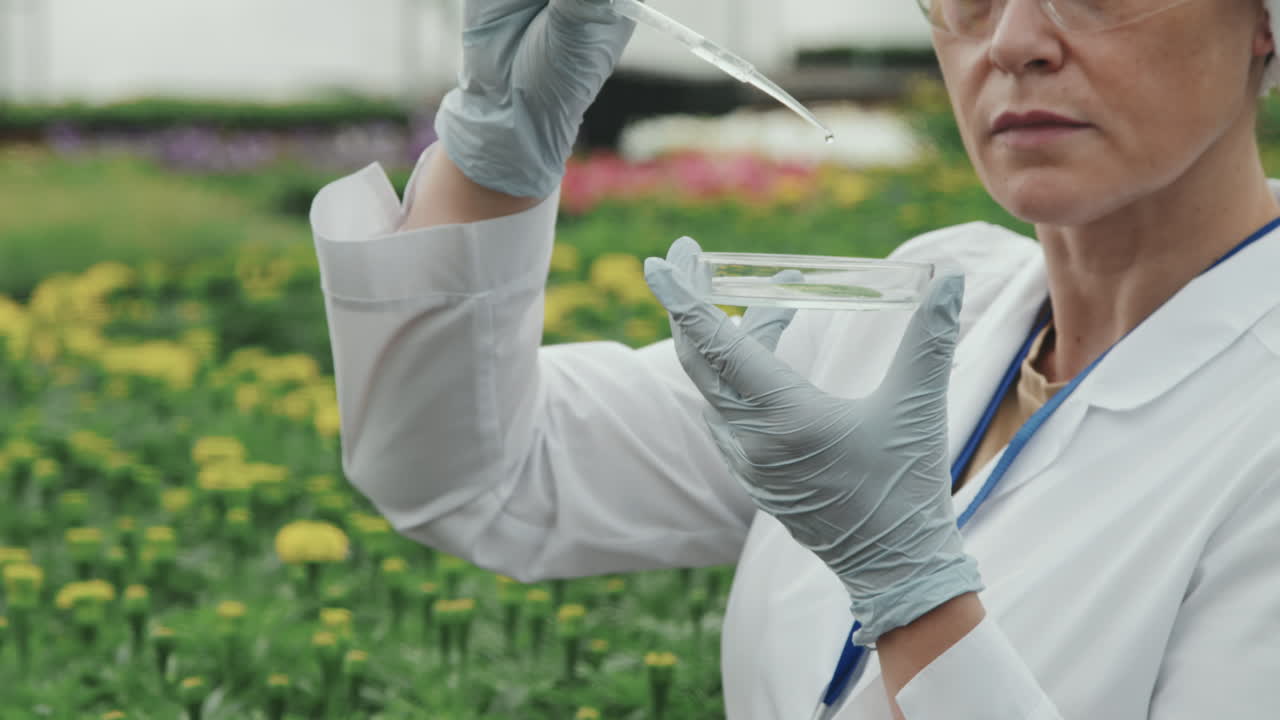 Agricultural Scientist with Petri Dish